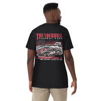 Thumbnail for Person wearing a black t-shirt with 'Thunderhill Raceway Park' graphic on the back