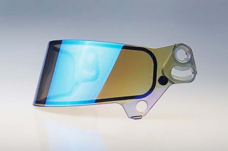 Bell SE07 multi-layer ML blue helmet shield visor
