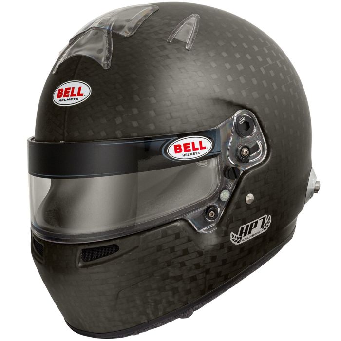 Bell HP7 Evo III Carbon Fiber 8860-2018 Helmet Front 3/4 WITH TOP AIR VENTS View IN STOCK, LOWEST PRICES WITH THE LARGEST DISCOUNTS FOR THE BEST DEAL image