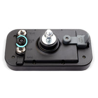 Thumbnail for Control panel with various knobs and connectors on a white background