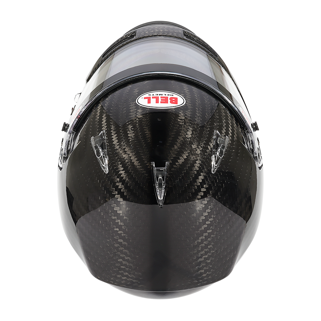 Bell XR7 Carbon SA2025 helmet close-up carbon fiber weave detail