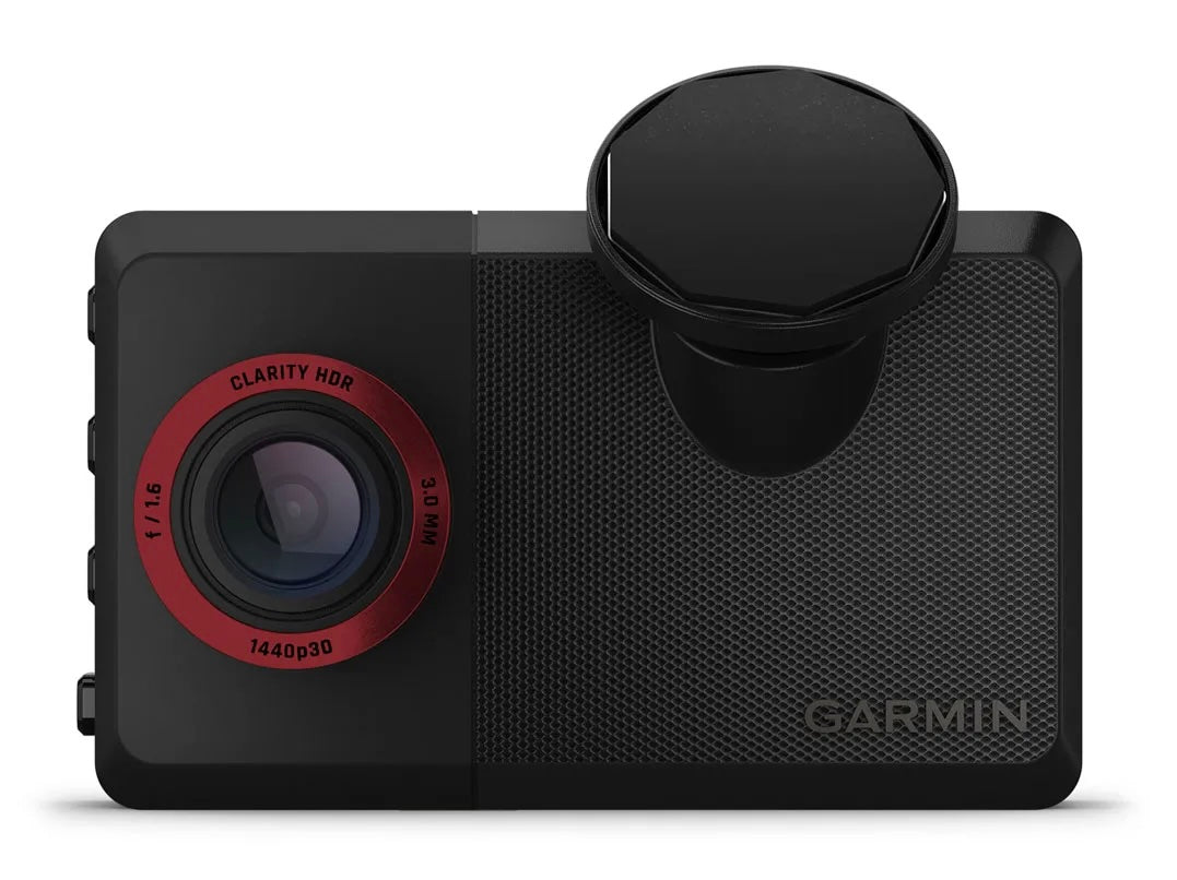 Garmin Catalyst 2 Racetrack Driving Performance Optimizer Rear Image dashboard camera with a black background