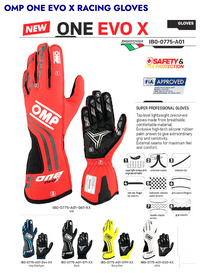Thumbnail for OMP One Evo X Nomex Gloves