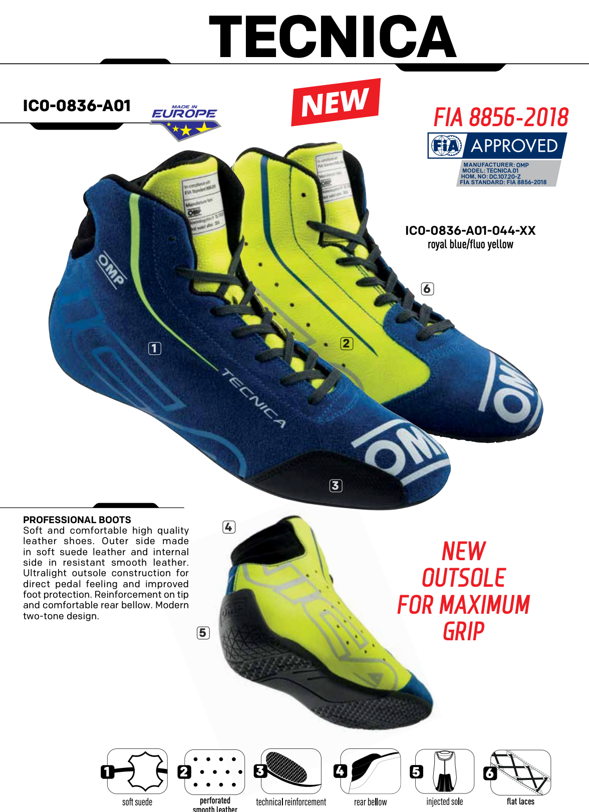 OMP Tecnica Racing Shoes | New 2025 Edition