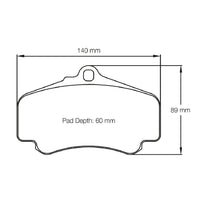 Thumbnail for Pagid Racing Brake Pads No. 2474 (Front)