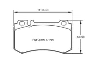 Thumbnail for Pagid racing brake pad shape no. 8031 for Mercedes