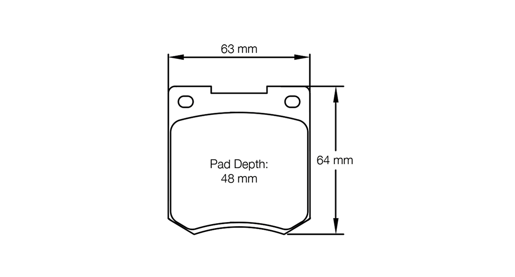 Pagid racing brakes pad shape no. 3190