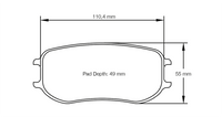 Thumbnail for Pagid Racing Brake Pads No. 4921 (Rear)