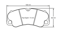 Thumbnail for Pagid Racing Brake Pads No. 4927 (Front)