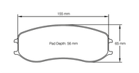 Thumbnail for Pagid Racing Brake Pads No. 4928