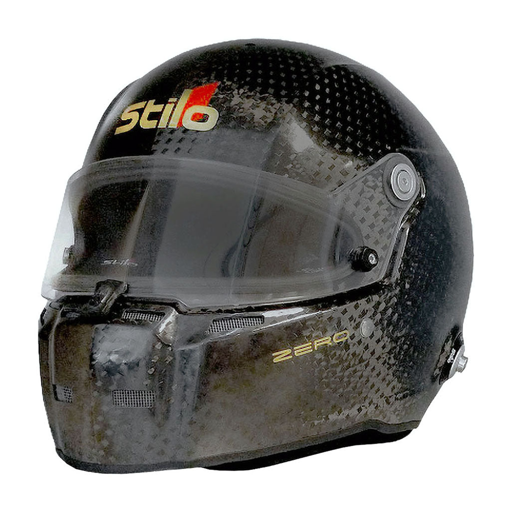 Stilo ABP ZERO 8860-2018 carbon fiber auto racing helmet front 3-Q view