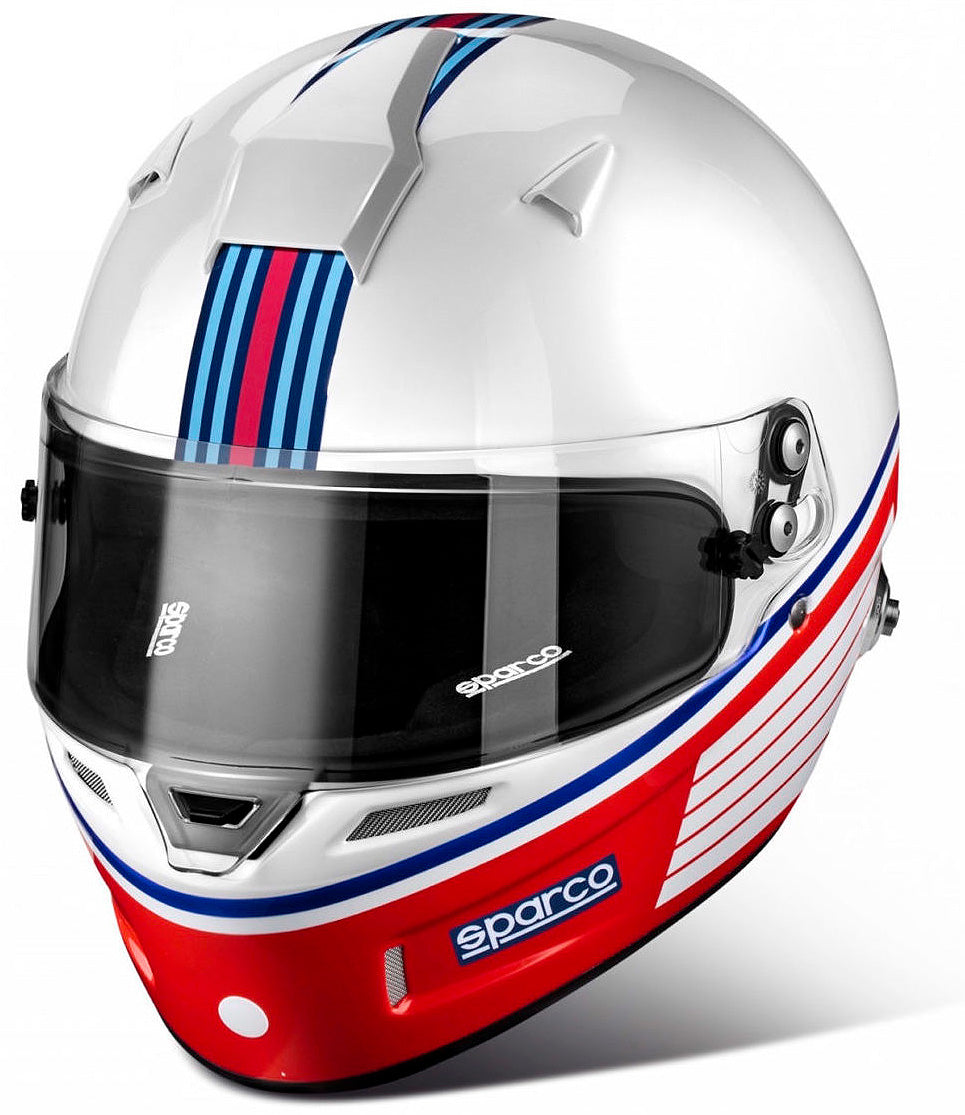 Sparco Air Pro RF-5W Martini Helmet FRONT PORFILE IMAGE