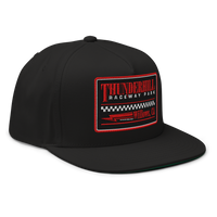 Thumbnail for Black cap with red and white 'Thunderhill Raceway Park' logo on a white background
