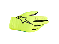 Thumbnail for Alpinestars SIM Gloves Graphic 1 Safety Yellow Black Turquoise front view