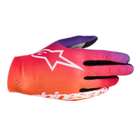 Thumbnail for alpinestars-sim-gloves-graphic-2-orange-neon-purple-white-back-Image 2 
