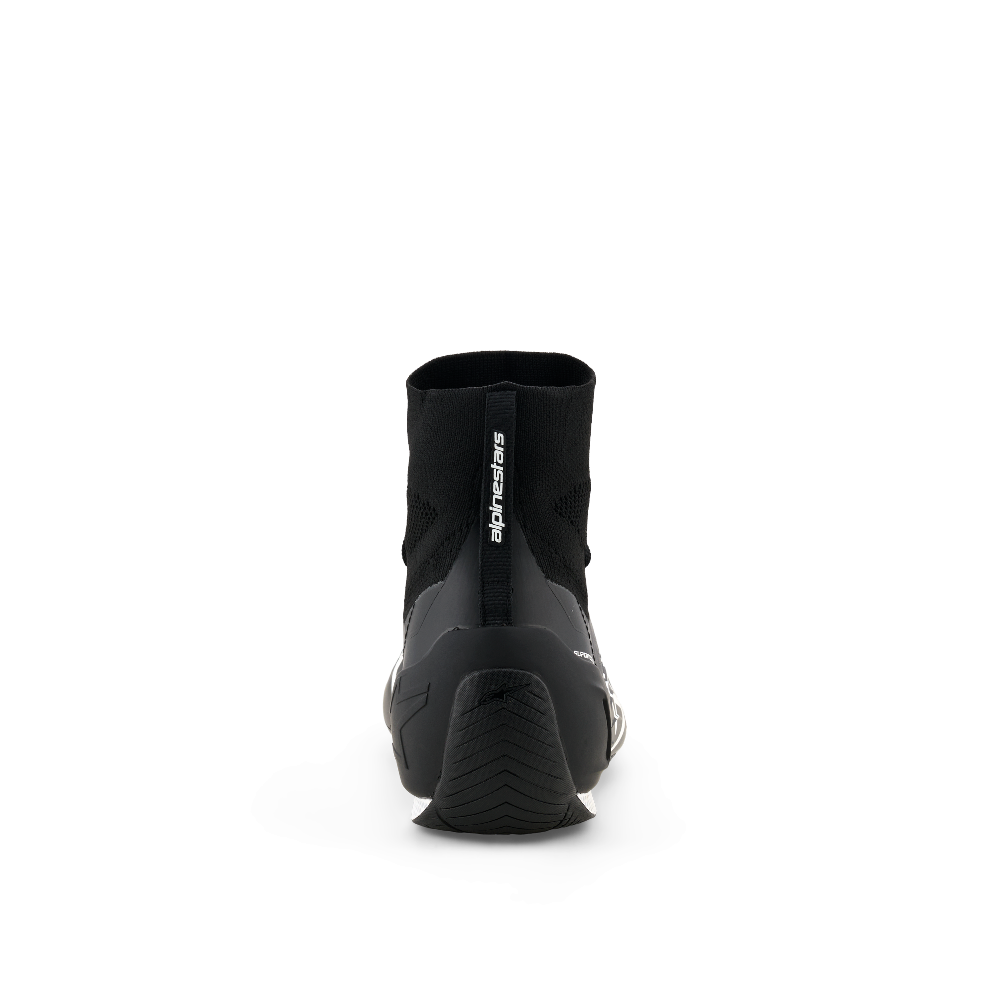 Alpinestars Supertech K shoes black white rear heel view