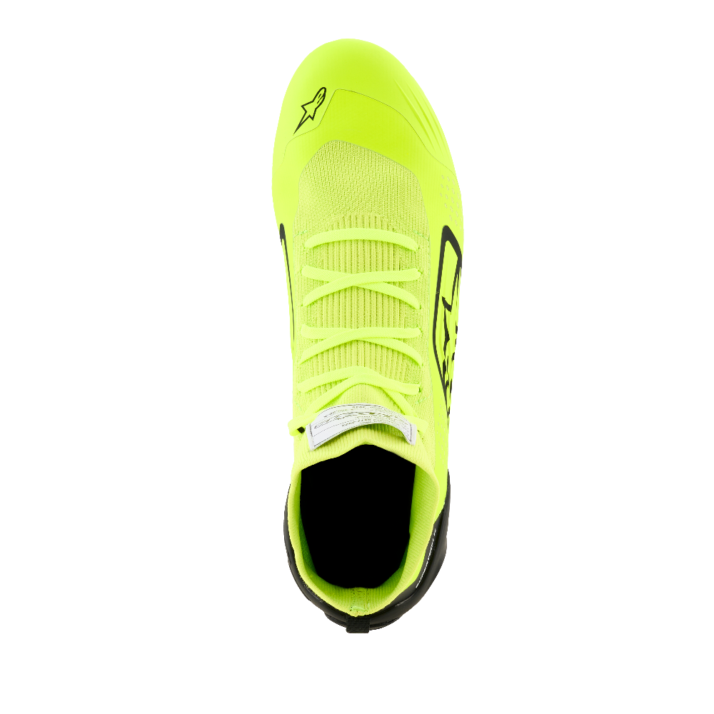 Alpinestars Supertech K shoes fluo yellow black top view
