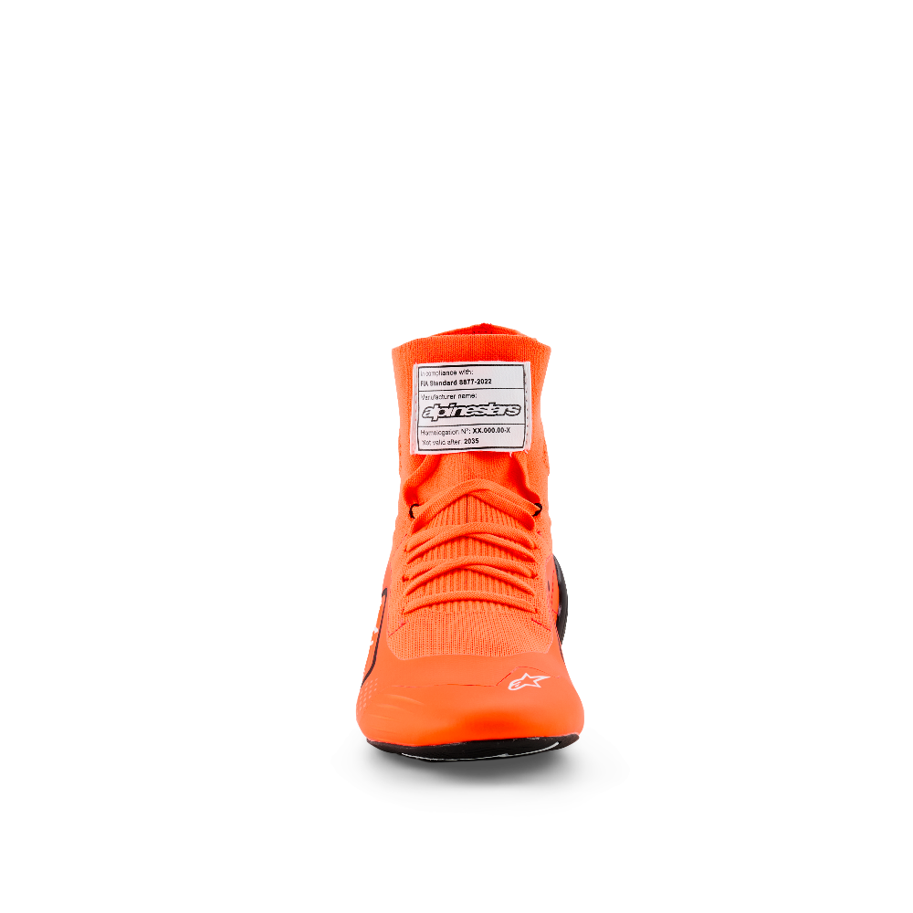 Alpinestars Supertech K Shoes orange black front view image