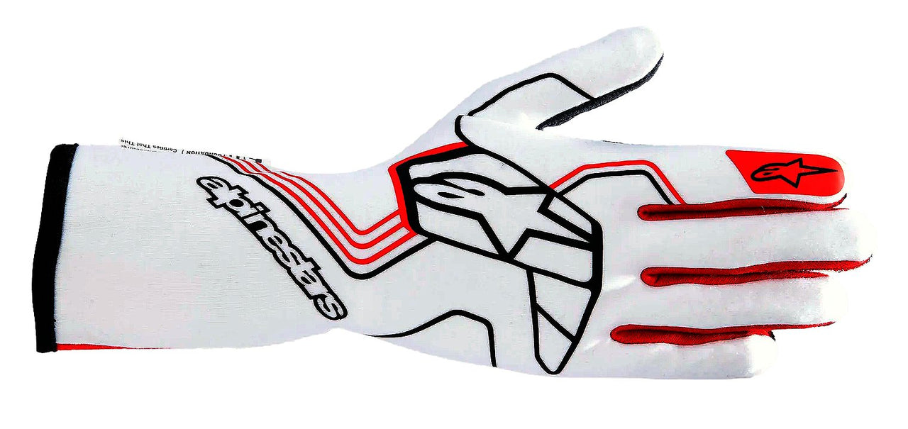 alpinestars-tech-1-race-v4-nomex-Race-gloves-White/Red-Image