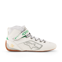 Thumbnail for Alpinestars Tech-1 Z v3 racing shoes white green fluo left side view