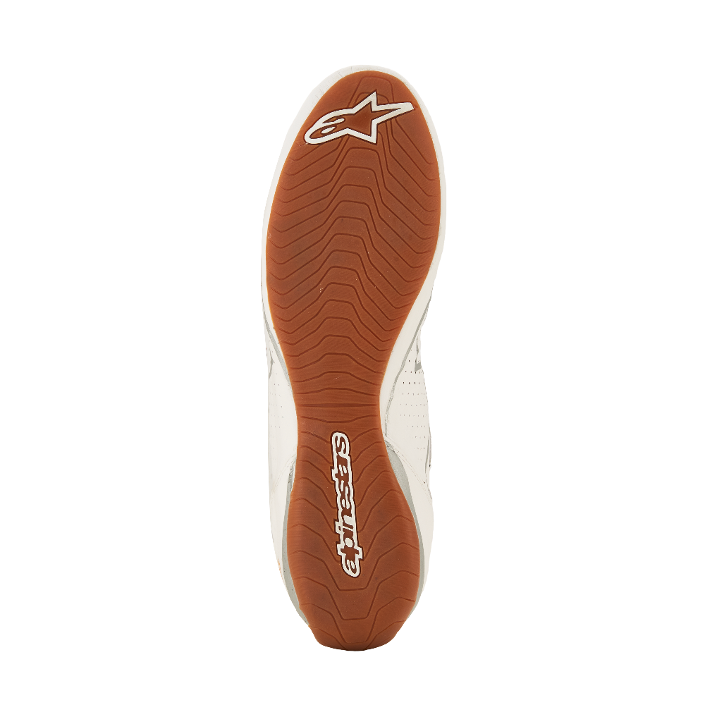 Alpinestars Tech-1 Z v3 racing shoes white green fluo sole bottom view