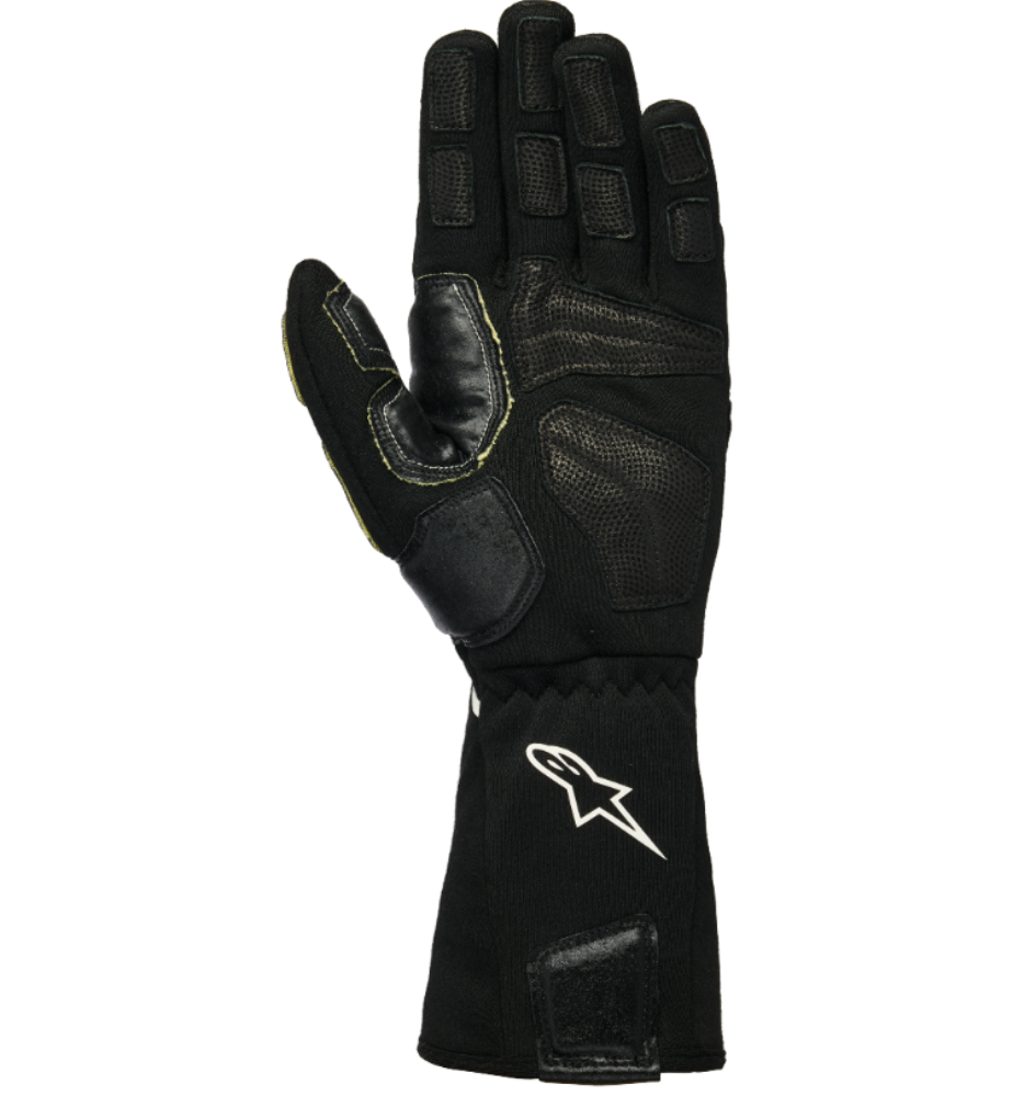 Alpinestars Tech M V2 Crew Gloves back view showing Alpinestars logo and knuckle protection