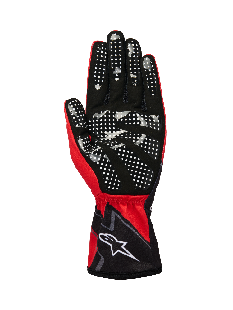 Alpinestars Tech-1 K Race V2 Graphic 1 Red karting gloves palm grip image