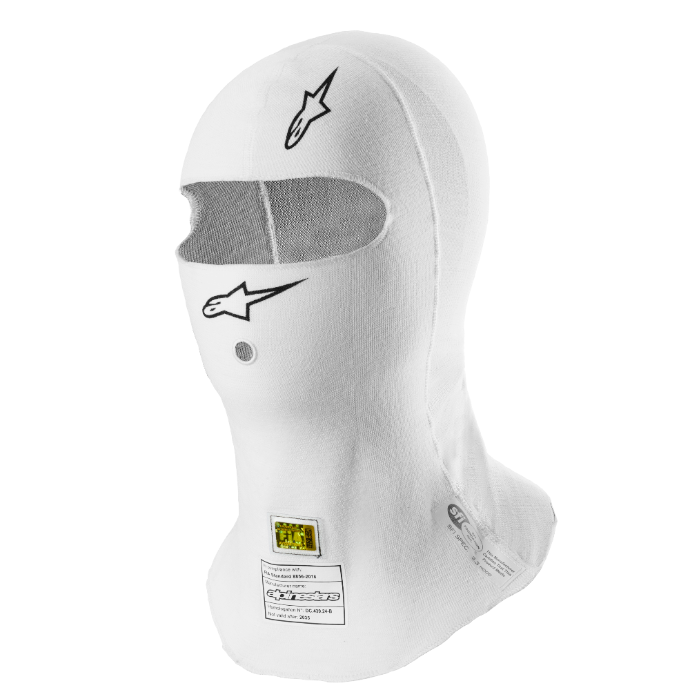 Alpinestars ZX EVO V3 Nomex Balaclava White front view