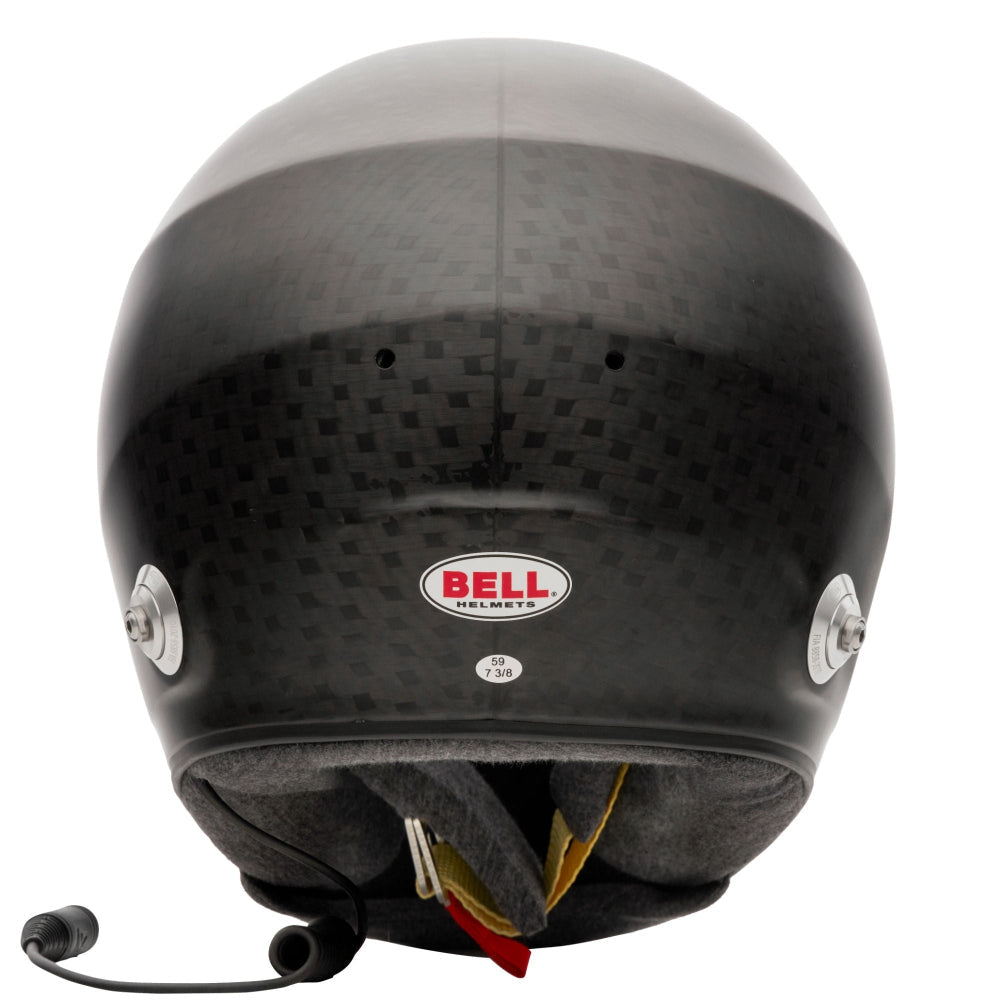 Bell HP6 Carbon Rally Helmet FIA carbon fiber rear view