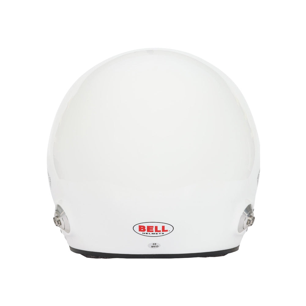 Bell Mag-10 Pro white helmet rear back view