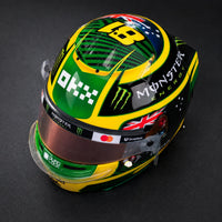 Thumbnail for Bell Oscar Piastri 2026 Australian GP 1:2 scale mini helmet top view