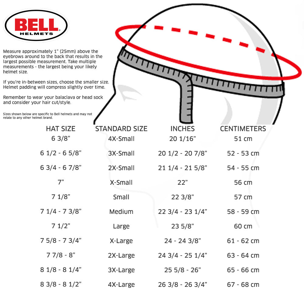 bell-rs7k-carbon-fiber-karting-helmet-Size-Chart-Image