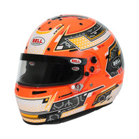 Thumbnail for Bell RS7-K PRO Stamina Anthracite Orange Karting Helmet left side profile