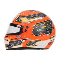 Thumbnail for Bell RS7-K PRO Stamina Anthracite Orange Karting Helmet right side profile