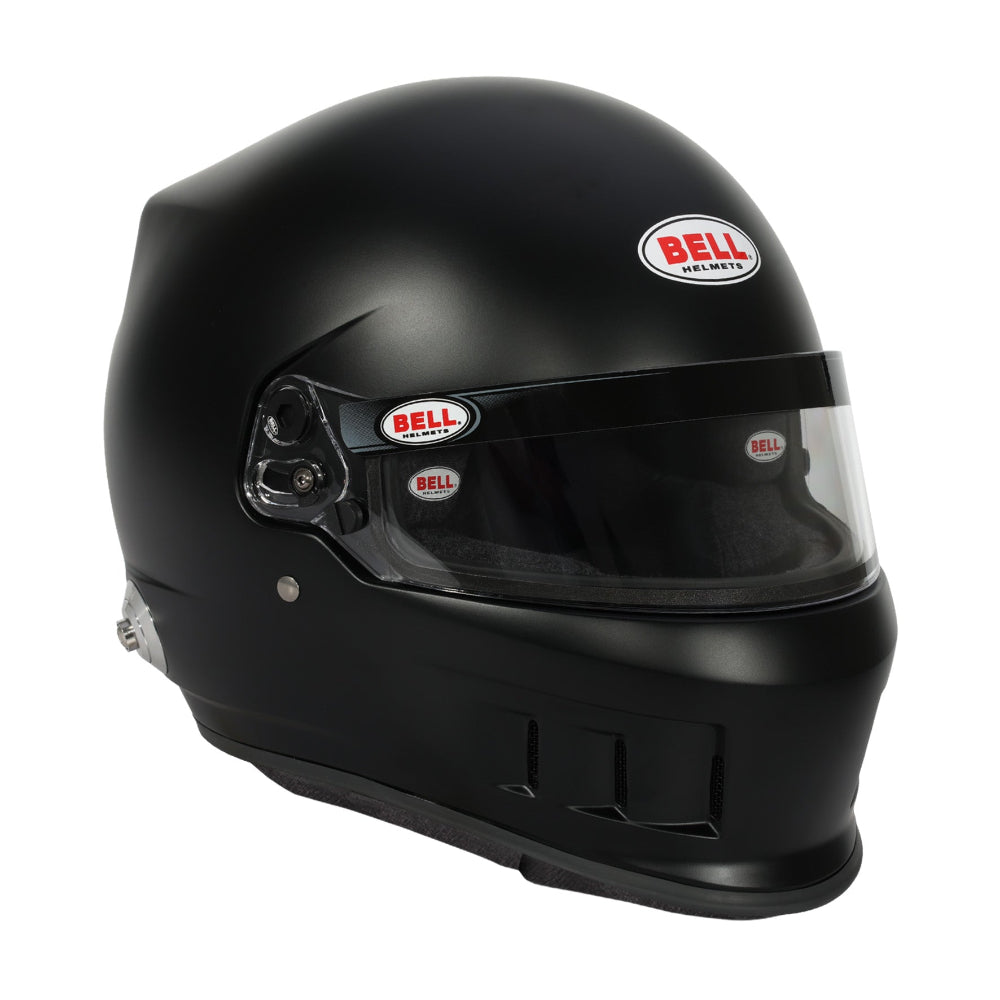 Bell XD-7 PRO SA2025 Matte Black racing helmet front angle view