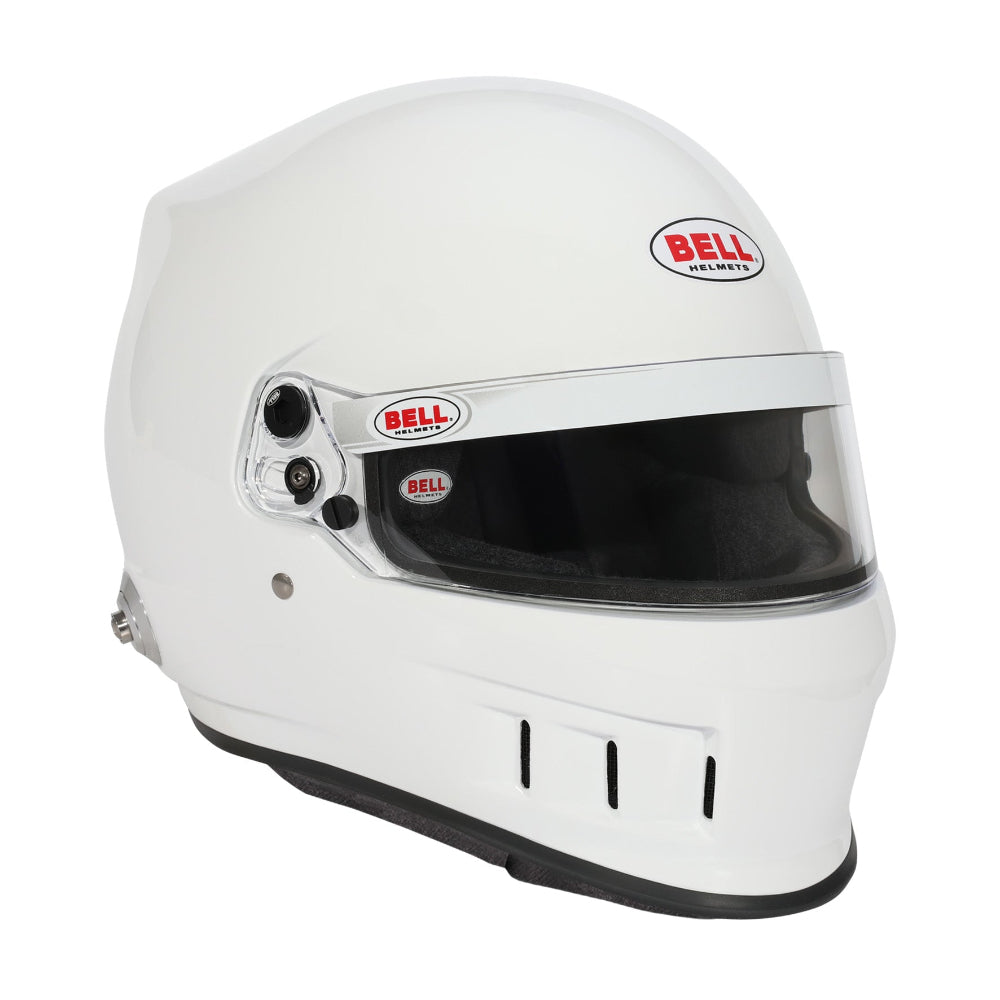 Bell XD-7 PRO SA2025 White helmet angled right front view