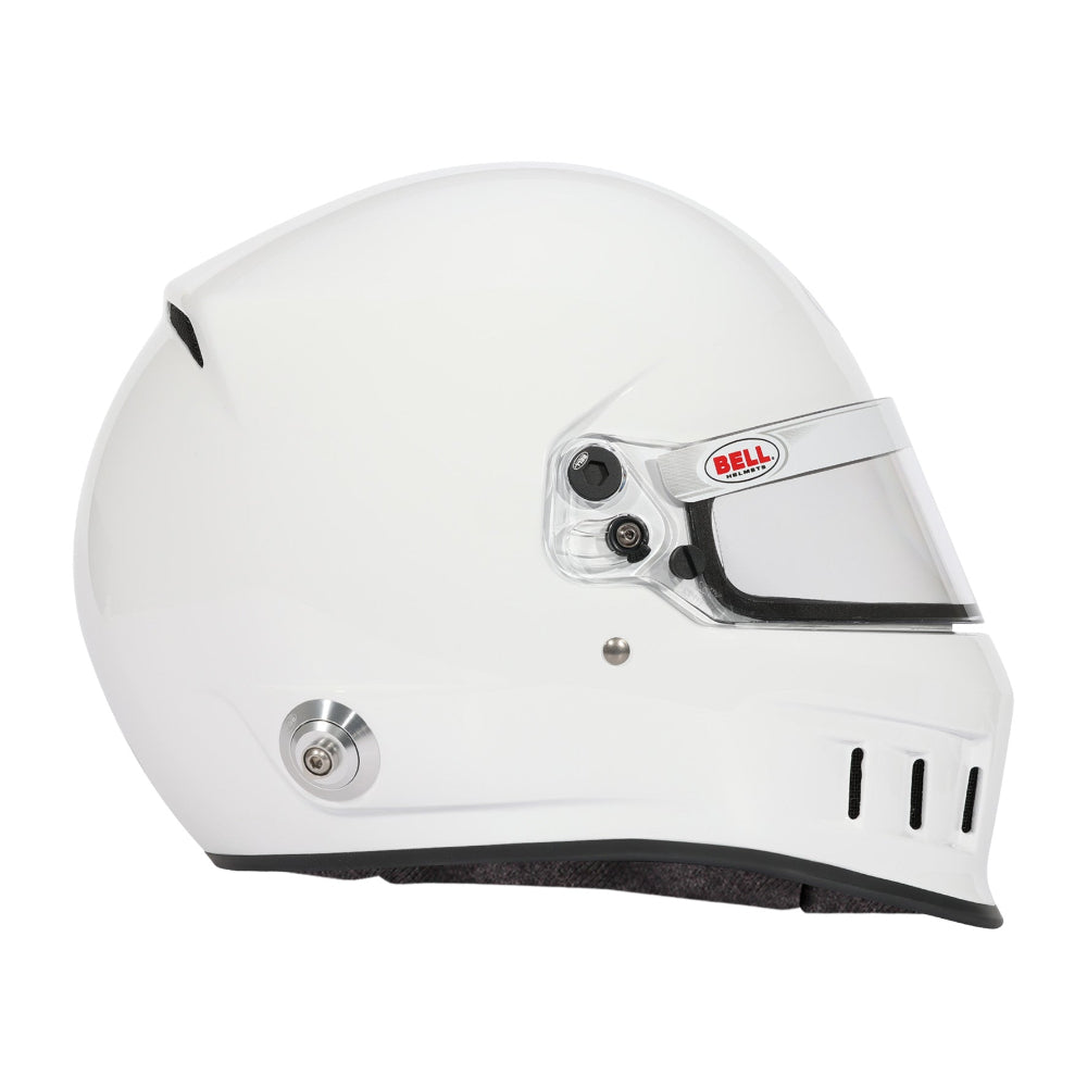 Bell XD-7 PRO SA2025 White helmet angled right front view