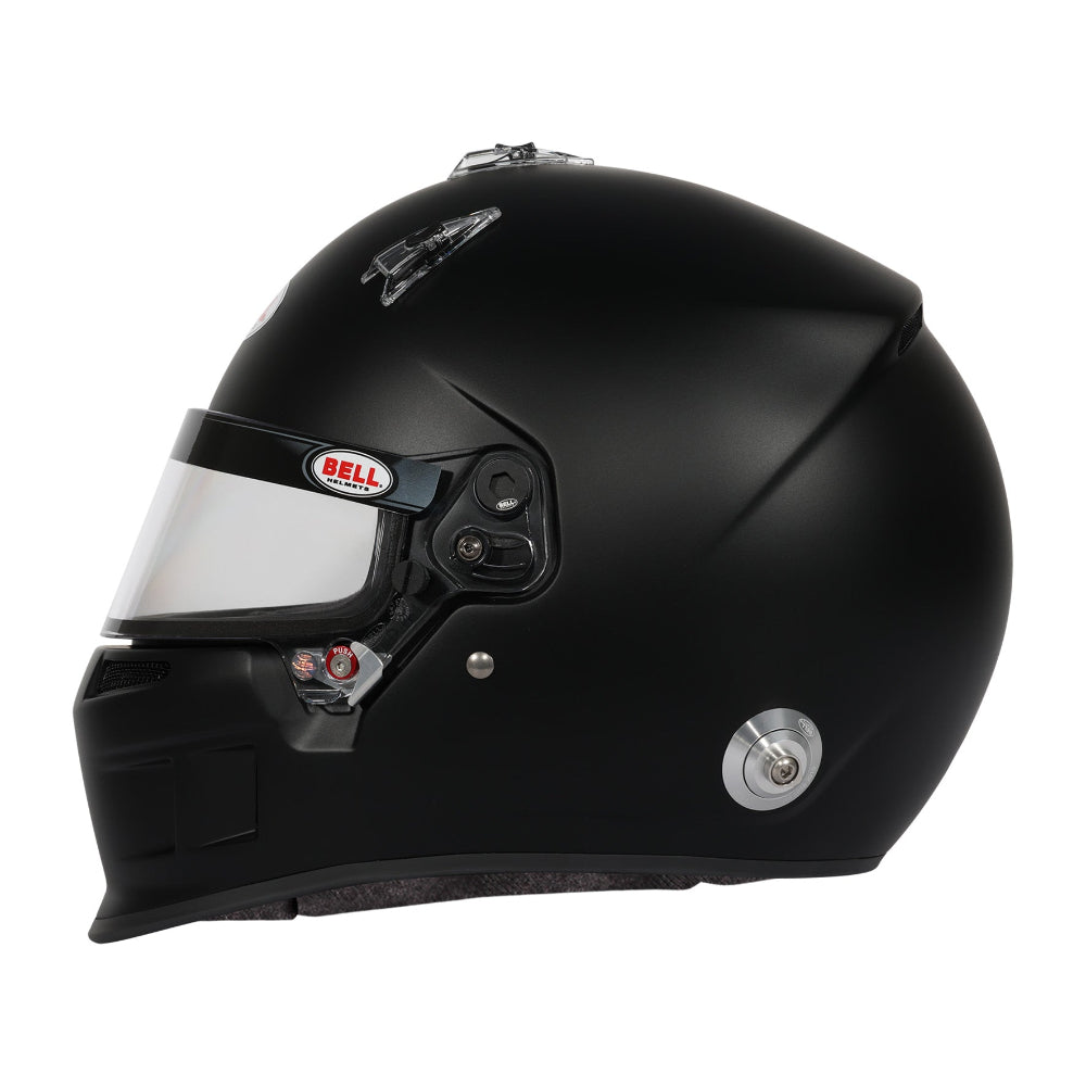 Bell XR7 Pro matte black helmet left side profile