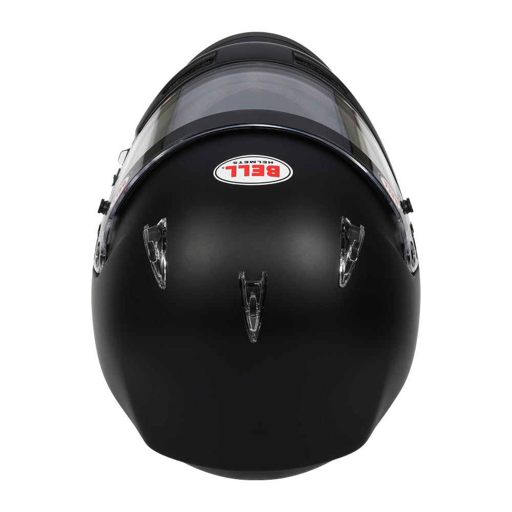 Bell XR7 Pro matte black helmet top overhead view