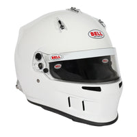 Thumbnail for Bell XR7 Pro white auto racing helmet, three-quarter front-right view -image