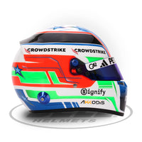 Thumbnail for Kimi Antonelli 2025 F1 Bell mini helmet right side profile showing tricolore graphics image