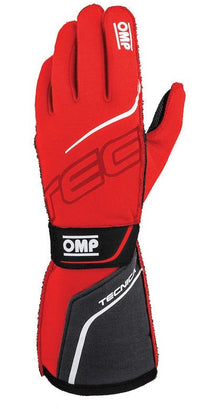 Thumbnail for OMP Tecnica racing gloves red FIA 8856-2018 lightweight high grip single glove