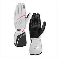 Thumbnail for OMP Tecnica racing gloves white FIA 8856-2018 breathable fireproof design