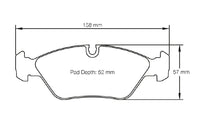 Thumbnail for Pagid Racing Brake Pads No. 1144 (Front)
