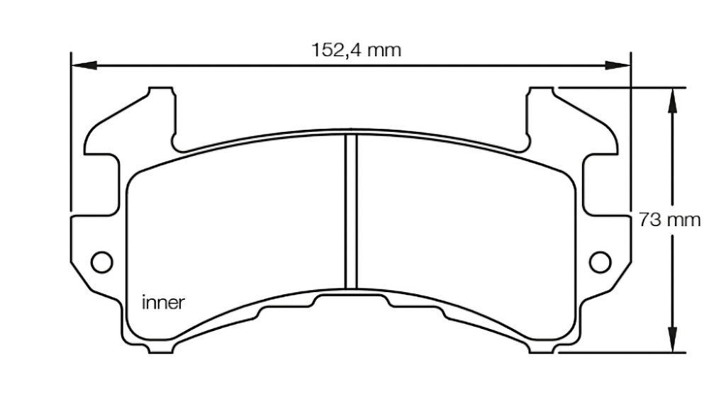 Pagid Racing Brake Pads No. 1595USA (Front)