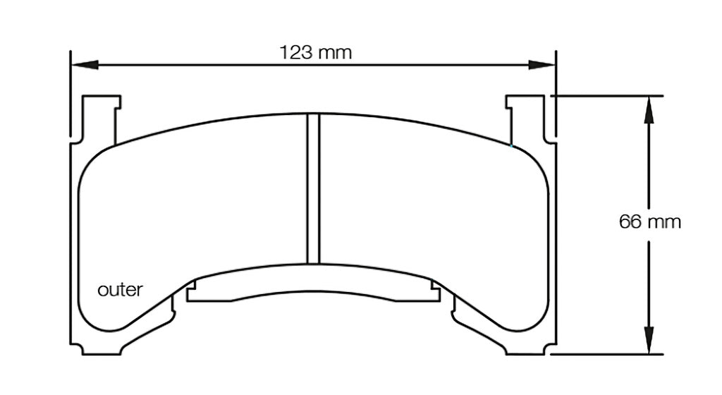 Pagid Racing Brake Pads No. 1595USA (Front)