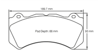 Thumbnail for Pagid Racing Brake Pads 8081 (Front)