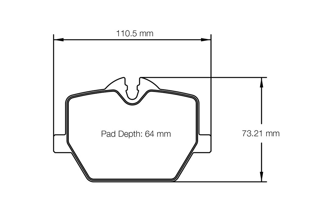 Pagid Racing Brake Pads No. 8276 (Rear)