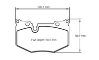 Thumbnail for Pagid Racing Brake Pads No. 8279 (Rear)