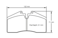 Thumbnail for Pagid Racing Brake Pads No. 1204 - Thunder Hill